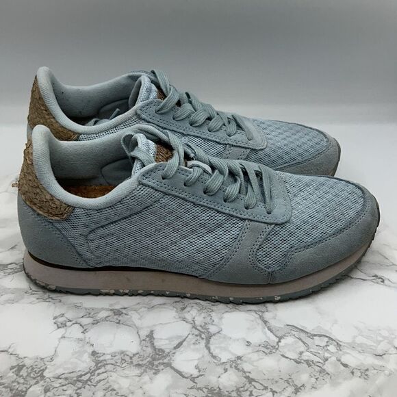 WODEN Ice Blue Ydun Suede Mesh II Sneaker-40/US 9 - Picture 2 of 9